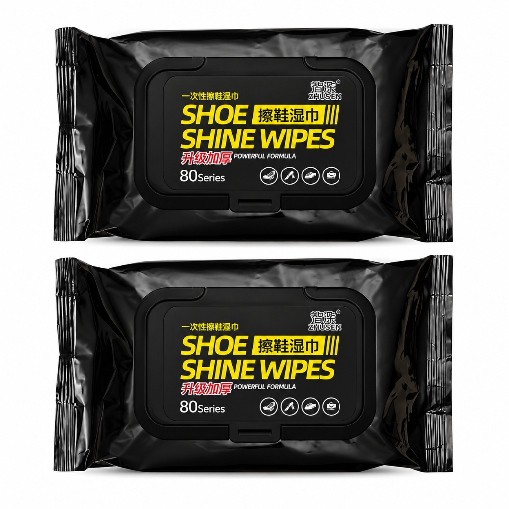 Shoe Shine Wipes (80 Series Powerful Formula)